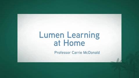 Thumbnail for Lumen OER (See - Taking OERs to the Next Level)