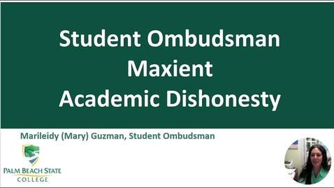 Thumbnail for Welcome Back Faculty August 2024 Maxient Ombuds