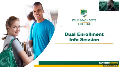 Thumbnail for Dual Enrollment &amp; Early Admission Information Session 10-22-24