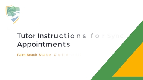 Thumbnail for entry WCO - Sync Appointments for Tutors