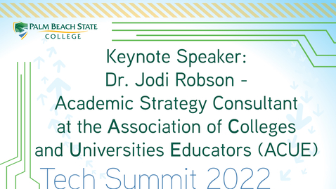 Thumbnail for Tech Summit 2022 - Keynote Speaker: Dr. Jodi Robson