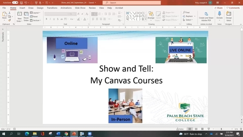 Thumbnail for Show and Tell: My Canvas Course  
