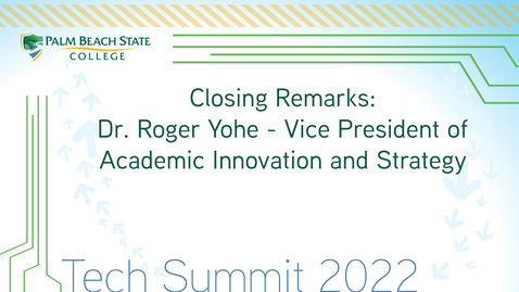 Thumbnail for Closing Remarks - Dr. Roger Yohe