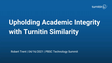 Thumbnail for entry Upholding Academic Integrity with Turnitin Plagiarism Prevention Tools