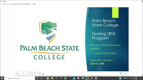 Thumbnail for RN Fall 2020 Electronic Information Session
