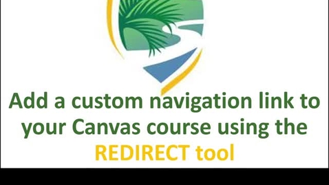 Thumbnail for entry Redirect tool