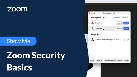 Thumbnail for entry Zoom Security Basics