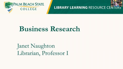Thumbnail for entry Library Business Research