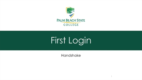 Thumbnail for 2 - Logging in for the First Time