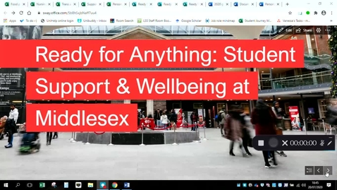 Thumbnail for entry 20-21: Student Support and Wellbeing at MDX