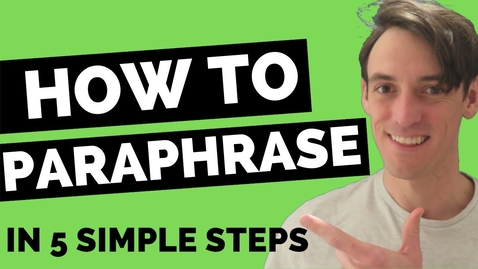 Thumbnail for How to Paraphrase (In 5 Simple Steps)