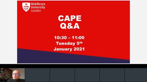 Thumbnail for Rec- Jan 5, 2021 10:00 AM - CAPE Academic Development.mp4