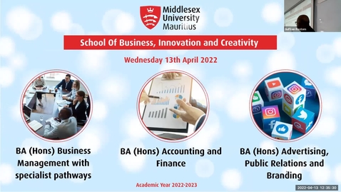 Thumbnail for entry 13/04 MDX IFP Taster Sessions - School of Business, Innovation and Creativity