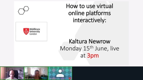Thumbnail for Rec - 15 Jun 2020 15:00 - LET Kaltura New Row.mp4