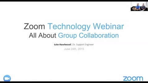 Thumbnail for entry Technology Webinar: All About Group Collaboration Zoom