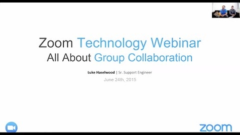 Thumbnail for Technology Webinar: All About Group Collaboration Zoom