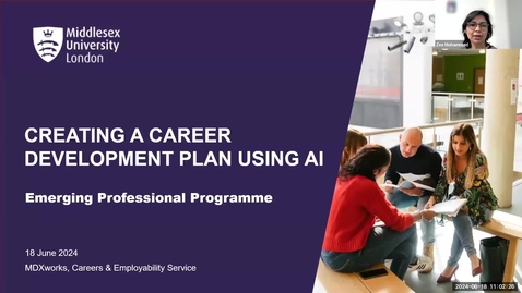 Thumbnail for EPP Session_18 June 2024_Creating a Career Development_Zee Mohammed