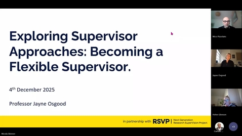 Thumbnail for Exploring Approaches to Supervision Becoming a Flexible Supervisor 4.12.2025