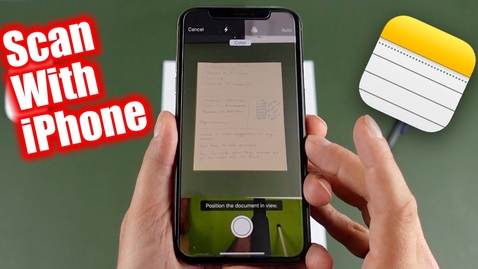 Thumbnail for entry How To Scan Documents Using an iPhone or iPad