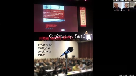 Thumbnail for Conferences Part 3:  Turn your conference paper into a publication