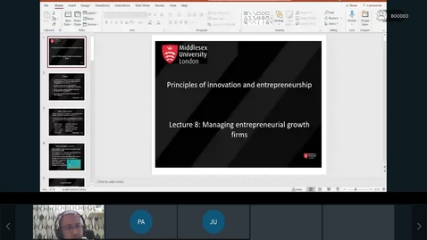 Thumbnail for entry Rec- Mar 18, 2021 9:38 AM - MUM_MGT_2325_Innovation and Entrepreneurship Management.mp4