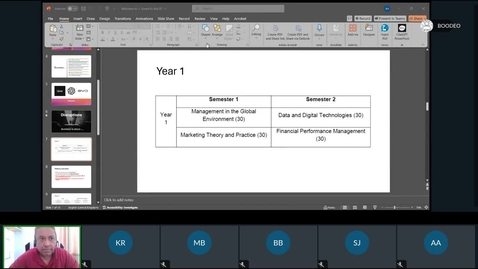 Thumbnail for Rec - Mar 13, 2025 5:06 PM - 2024_25_BABM Pathways &amp; Optional Module Selection (Year 2)
