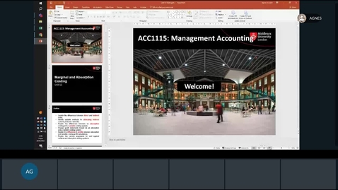 Thumbnail for Rec - Feb 28, 2025 4:06 PM - ACC1115 Agnes' Session