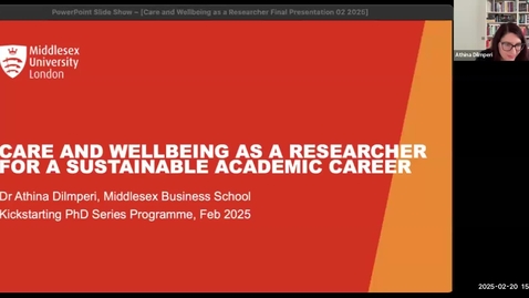 Thumbnail for Care and Wellbeing as a Researcher