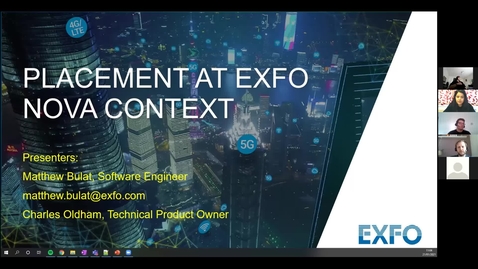 Thumbnail for Software Developer Recruitment Day with EXFO