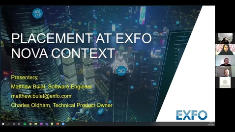 Thumbnail for entry Software Developer Recruitment Day with EXFO