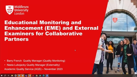 Thumbnail for EMERs and EEs 17 Nov-23