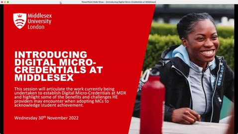Thumbnail for Introducing Digital Micro-Credentials at MDX (30/11/2022)