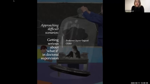 Thumbnail for Approaching Difficult Scenarios and Wellbeing: Getting serious about ‘what if’ led by Prof Jayne Osgood