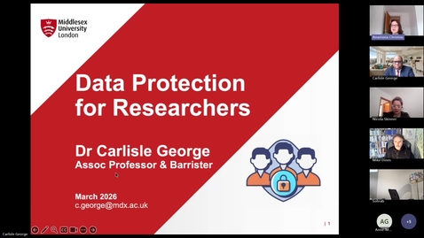 Thumbnail for The Ethical Researcher and Data Protection - 6.3.2026