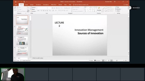 Thumbnail for entry Rec- Oct 6, 2022 11:11 AM - MUM_2022_23_MGT3014_Innovation Management.mp4