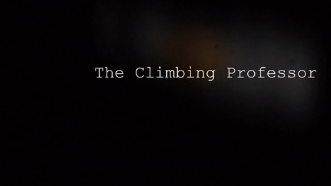 Thumbnail for entry TOPINKA, Honza - ONE MIN FILM: THE CLIMBING PROFESSOR - 2014