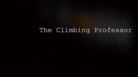 Thumbnail for TOPINKA, Honza - ONE MIN FILM: THE CLIMBING PROFESSOR - 2014
