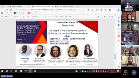 Thumbnail for ALTC 2023 Session 5a: Inclusive pathways to employment by Dr Sandra Appiah and guests