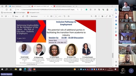 Thumbnail for entry ALTC 2023 Session 5a: Inclusive pathways to employment by Dr Sandra Appiah and guests