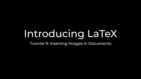 Thumbnail for LaTeX Tutorial Part 9