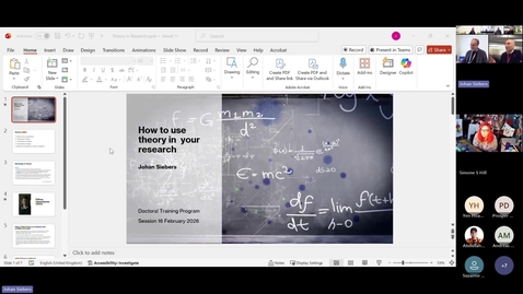 Thumbnail for How to Use Theory in Your Research - 16.02.2026