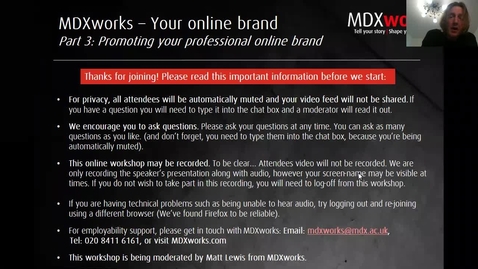 Thumbnail for Online branding Part 3 of 3 - Promoting Your Brand