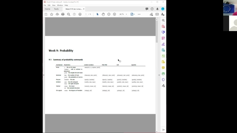Thumbnail for MSO2140 Week 9 R lab: Probability in R