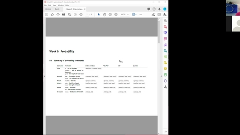 Thumbnail for entry MSO2140 Week 9 R lab: Probability in R