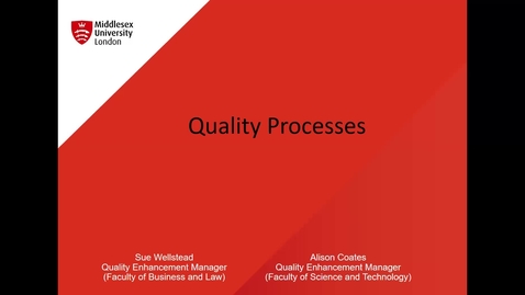 Thumbnail for entry Quality Processes (11/11/2021)