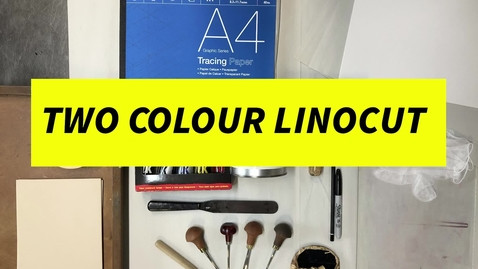 Thumbnail for entry 2 colour LINOCUT