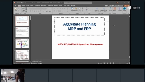 Thumbnail for Rec - Oct 21, 2024 5:11 PM - 2024_25_MUM_MGT_4540 Operations Management