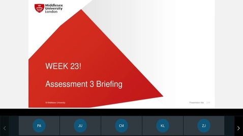 Thumbnail for entry Clip of Week 20 - Coursework 3 Assessment Briefing