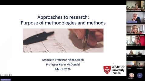 Thumbnail for  Approaches to research the purpose of methodologies and methods  - 2.3.2026 