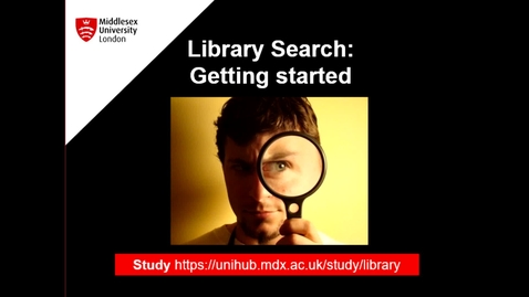 Thumbnail for Library  Search Getting Started - August 27th 2020